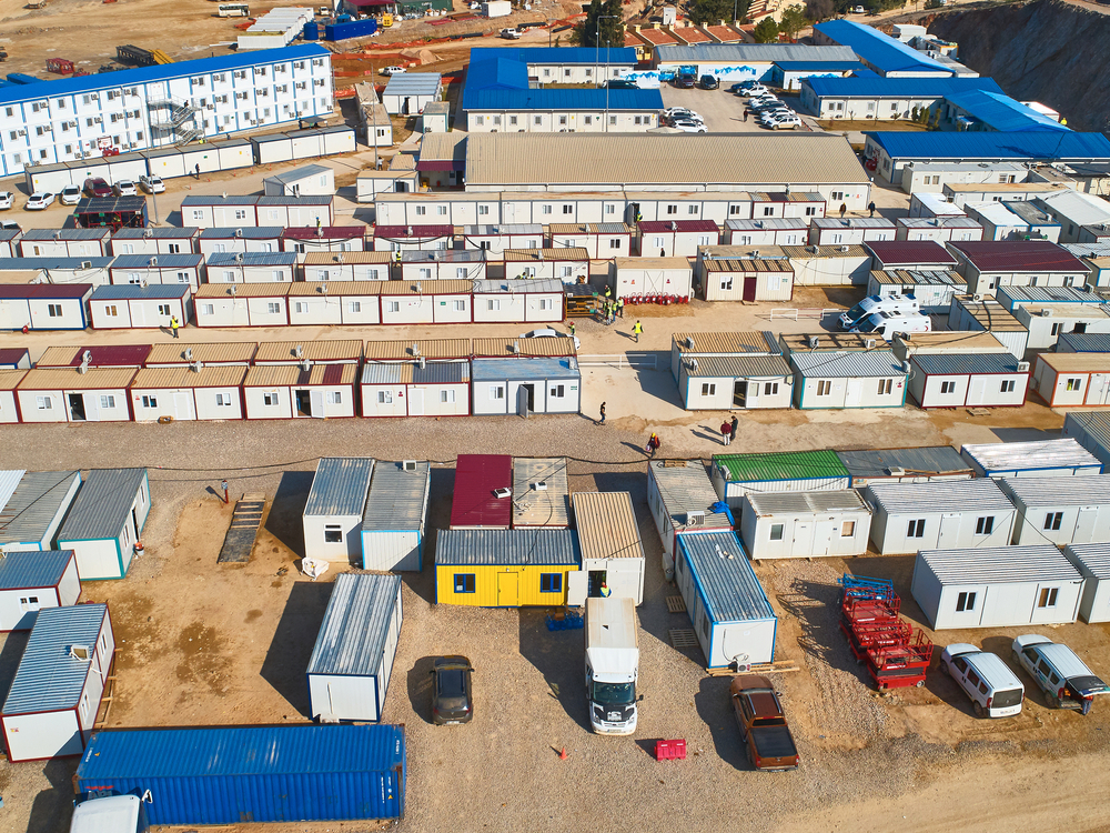 innovative, budgetary, cheap and less space consuming container style homes used as a camp facility